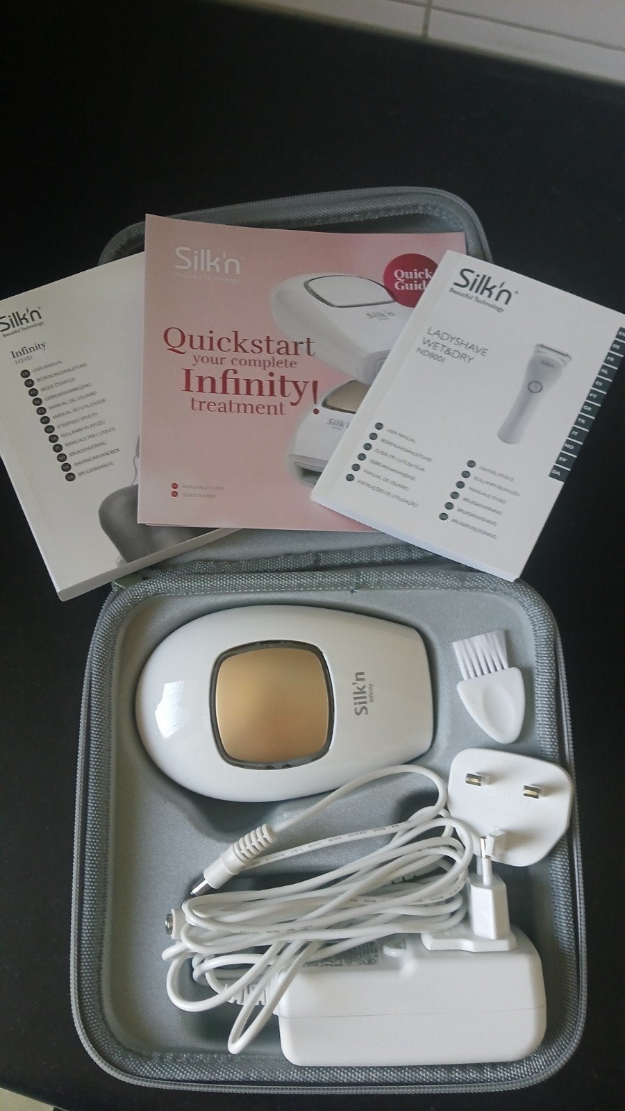 Silk'n Infinity IPL Ontharingsapparaat met Bluetooth, Ophalen of Verzenden, Zo goed als nieuw, Scheren en Epileren