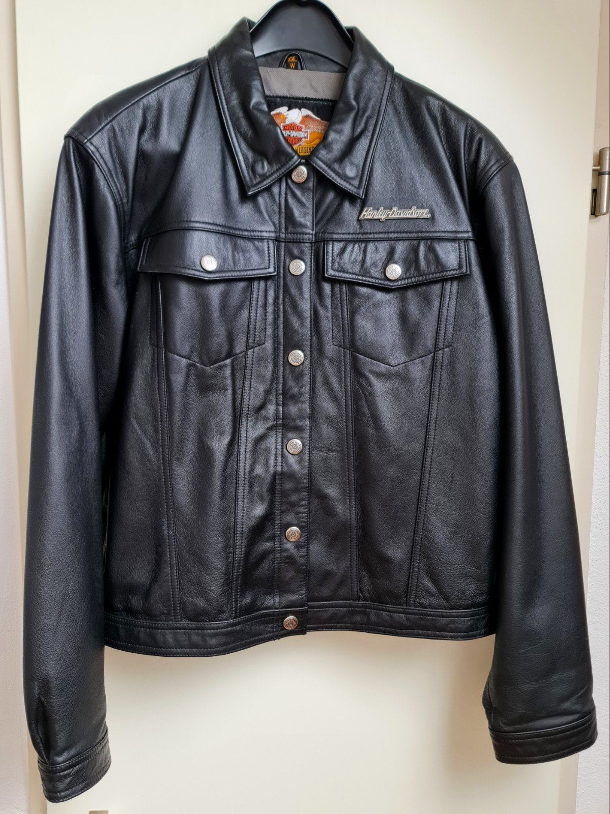 Harley Davidson leren jas jack blouse XXL dames of heren top, Ophalen, Dames, Jas | leer, Harley Davidson