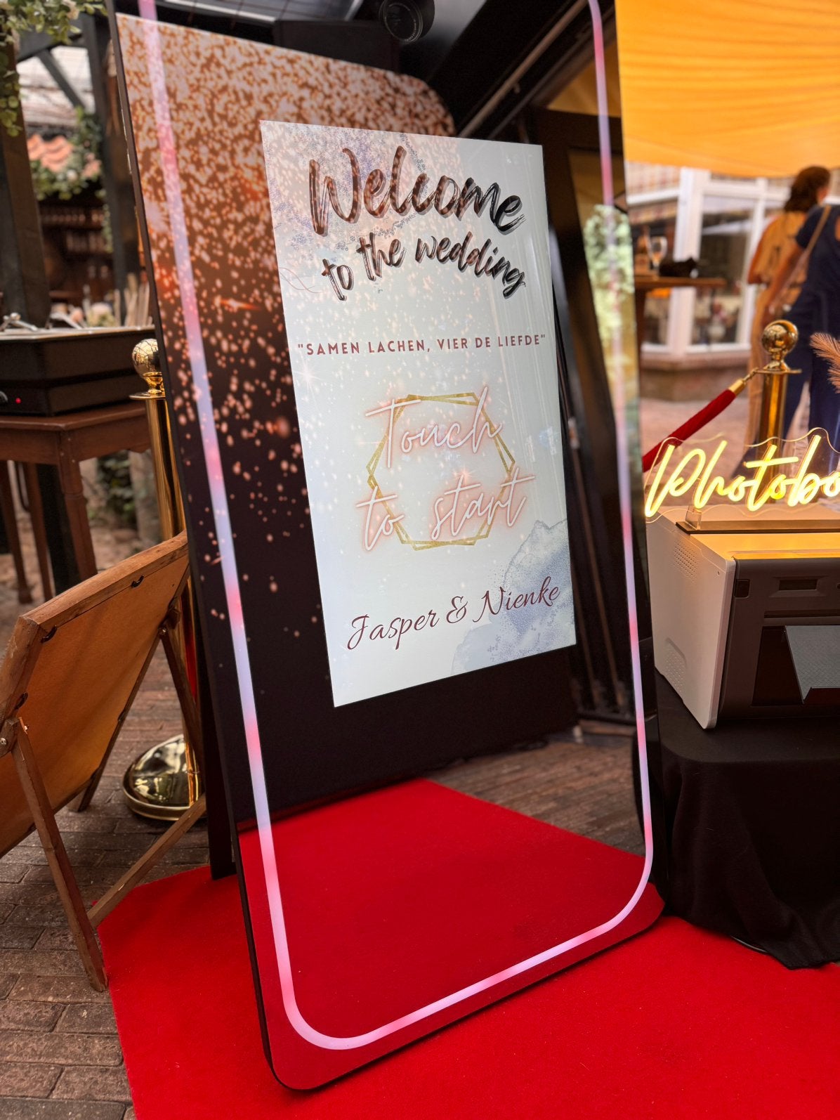 Magic mirror photobooth te huur, Ophalen, Nieuw, Geboorte of Huwelijk