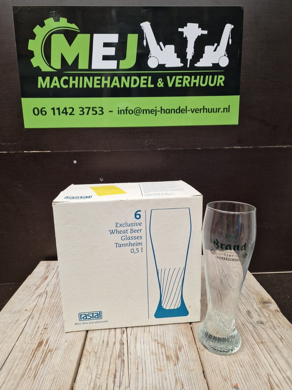 Brand Weizen bierglazen – 0,5L – 6 stuks, Ophalen, Nieuw, Glas of Glazen, Brand