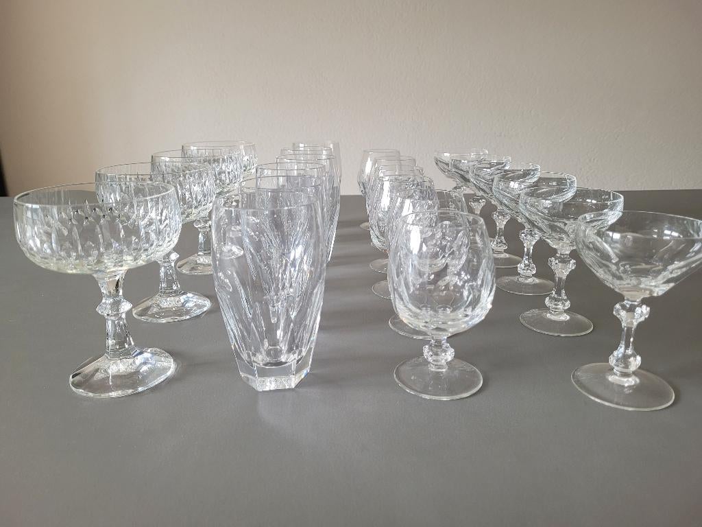 Kristallen glazen, Antiek en Kunst, Ophalen
