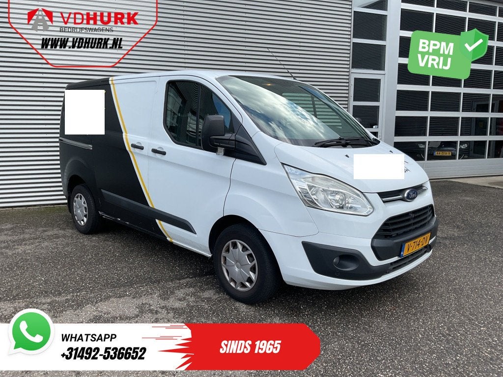 Ford Transit Custom 2.0 TDCI 130 pk EXPORT Airco/ Cruise/ PD, Voorwielaandrijving, Verwarmde buitenspiegels, Stof, Euro 6