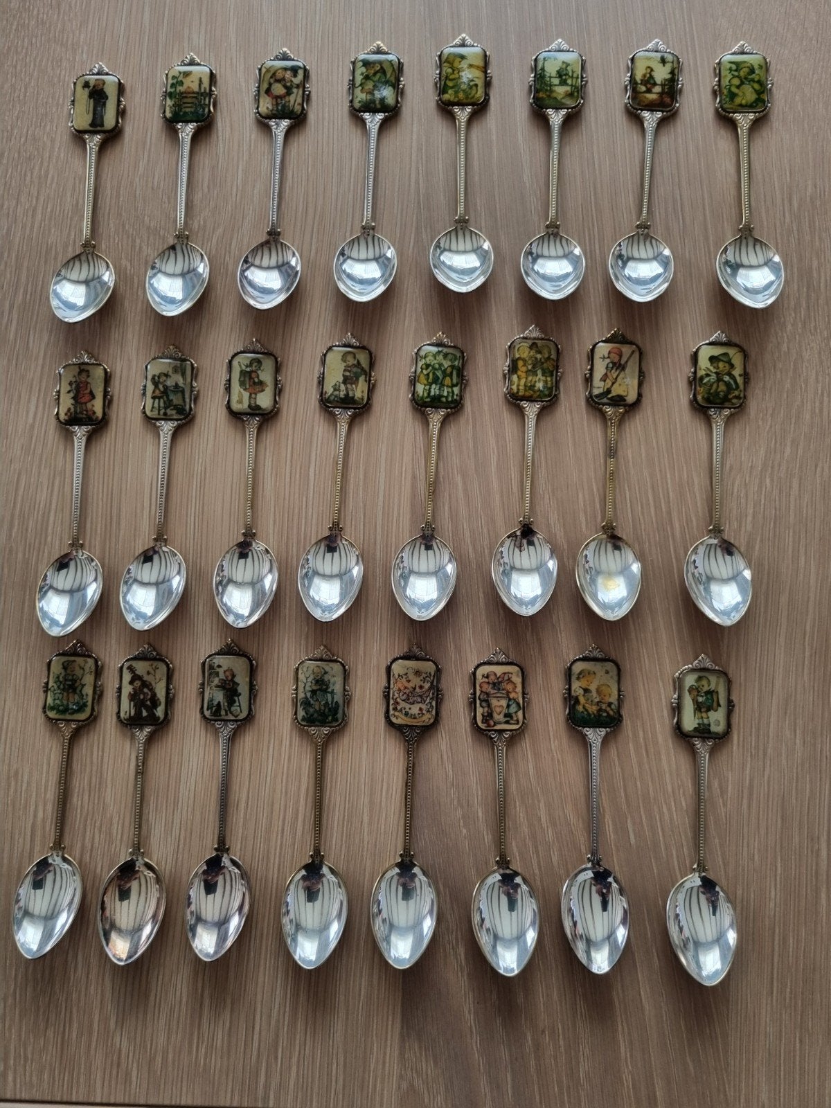 Hummel koffie/thee-lepels, Antiek en Kunst, Ophalen of Verzenden