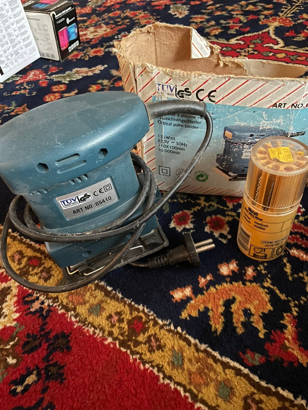 Vlak schuurmachine, Doe-het-zelf en Verbouw, Gereedschap | Schuurmachines, Ophalen, Zo goed als nieuw, Minder dan 600 watt, Vlakschuurmachine