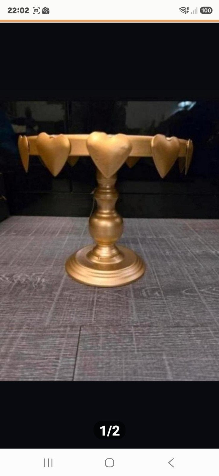 Prachtige gouden etagere, Huis en Inrichting, Woonaccessoires | Etagères, Ophalen of Verzenden