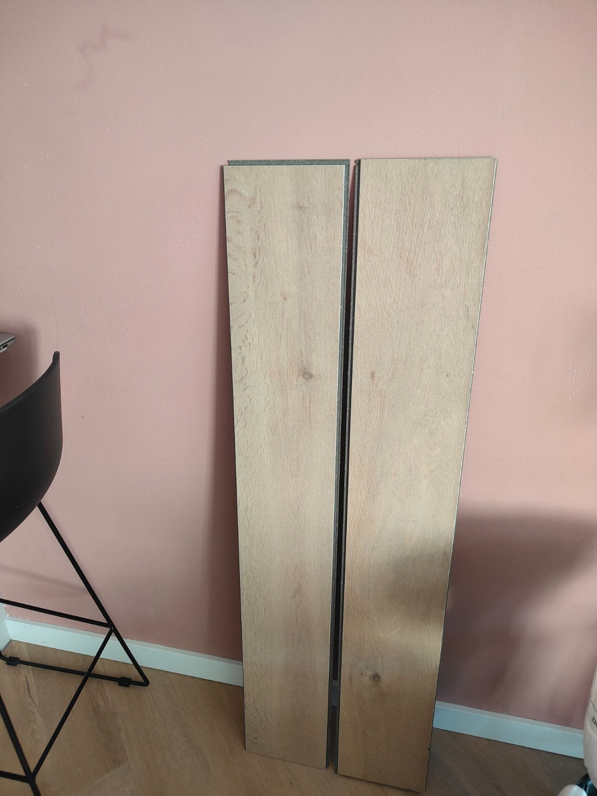 Laminaat vloerdelen - Licht eiken look, Ophalen, Gebruikt, 25 tot 50 m², Laminaat