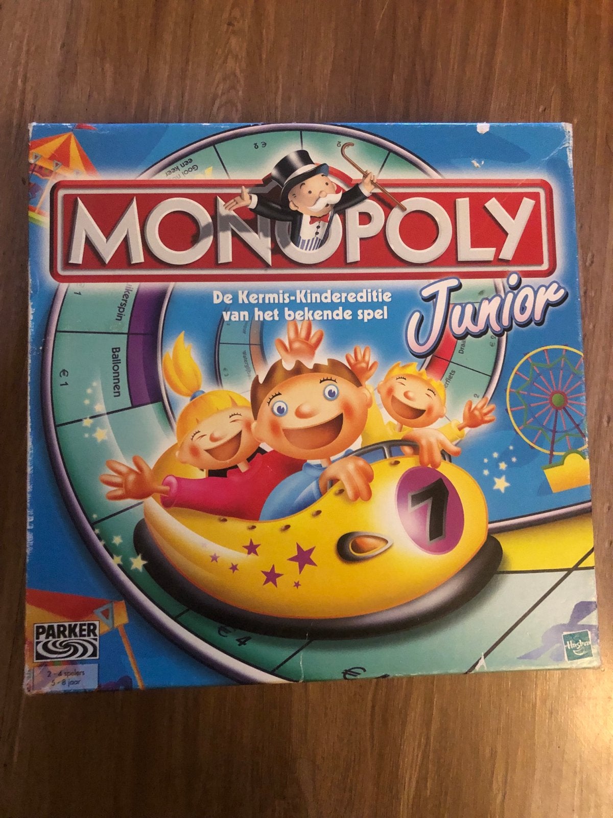 Monopoly Junior - De Kermis-Kindereditie, Hobby en Vrije tijd, Drie of vier spelers, Ophalen of Verzenden, Gebruikt