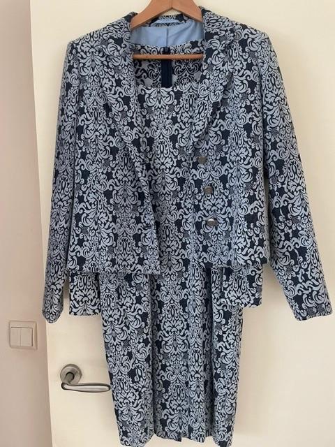 jasje met jurk maat 36, Blauw, Ophalen of Verzenden, Maat 36 (S), Boven de knie