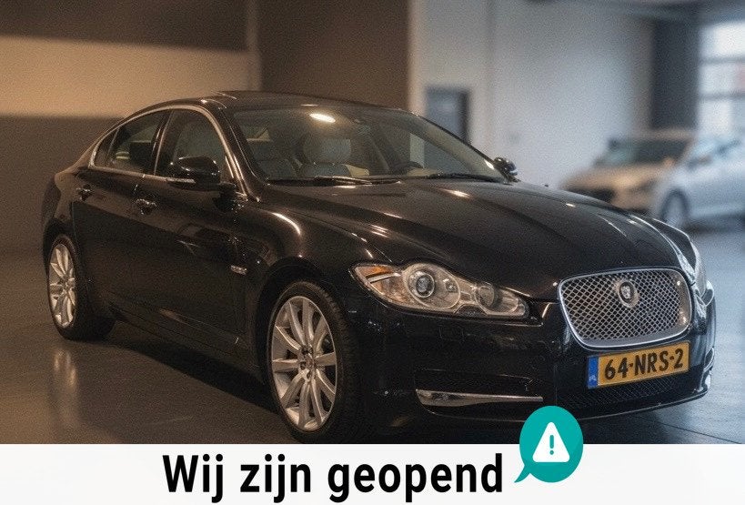Jaguar XF 5.0 V8 Premium Luxury, Auto's, Jaguar, Euro 5, 1850 kg, Zwart, Bedrijf