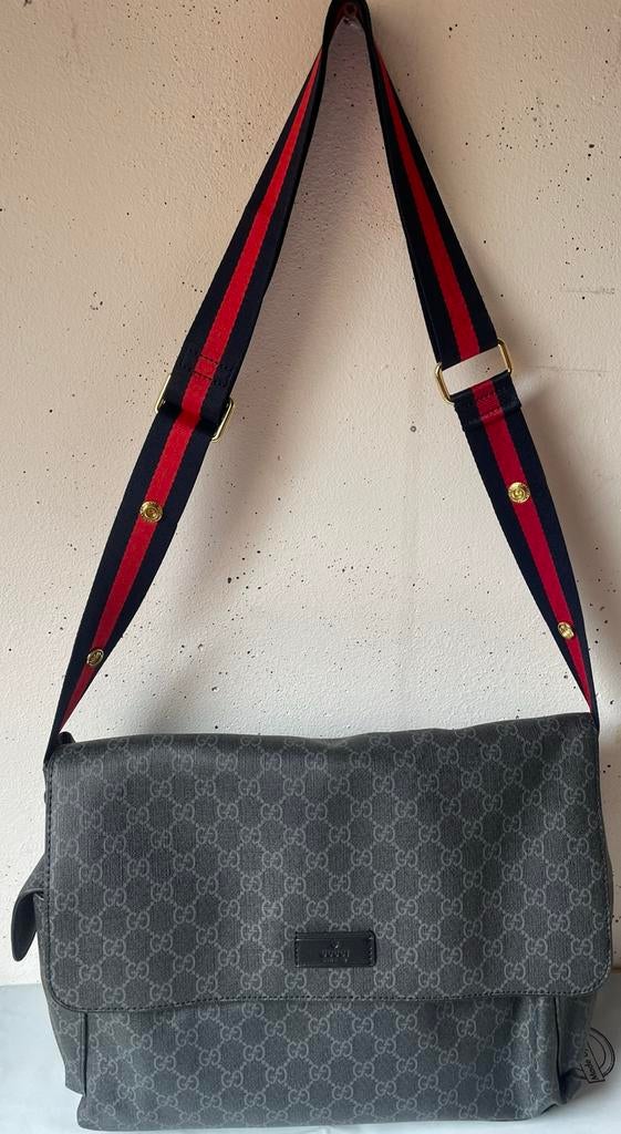 Gucci GG Supreme Luiertas, Kinderen en Baby's, Verzenden, Gebruikt, Schoudertas