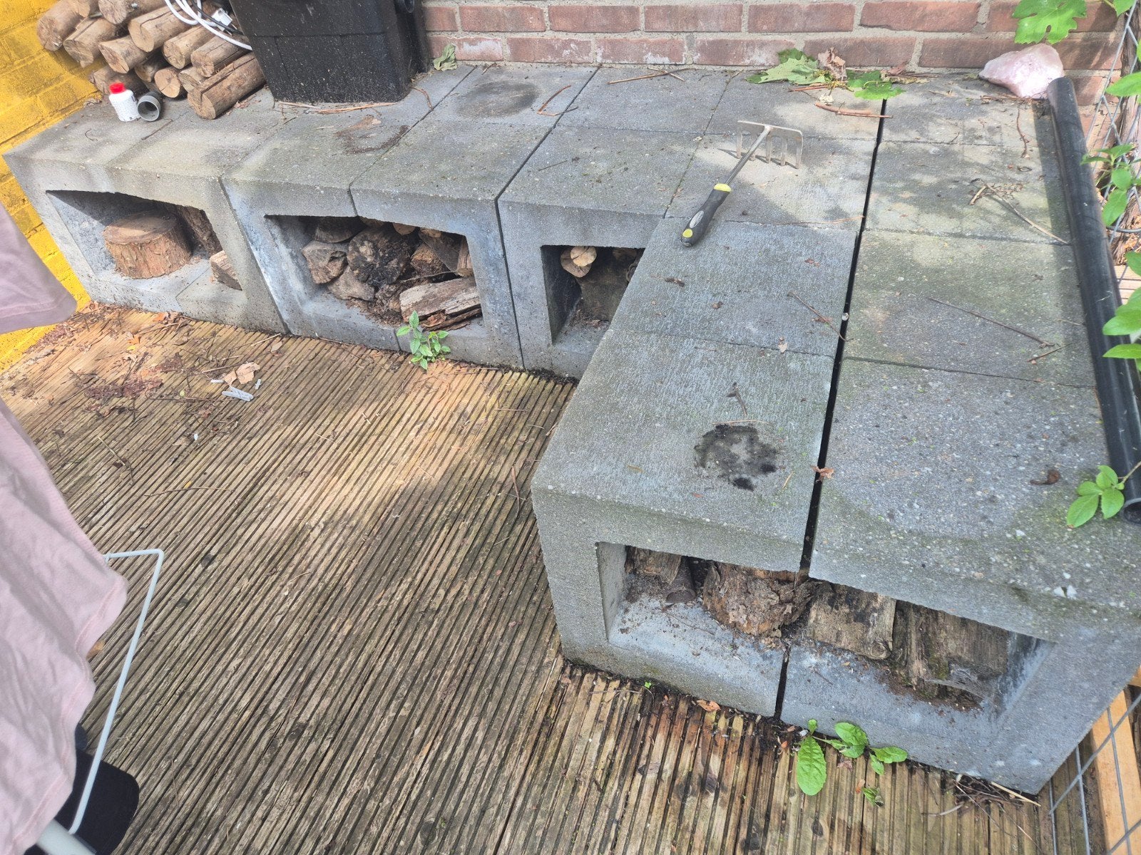Betonnen U elementen atraciet 6stuks, Tuin en Terras, Minder dan 3 m³, Ophalen