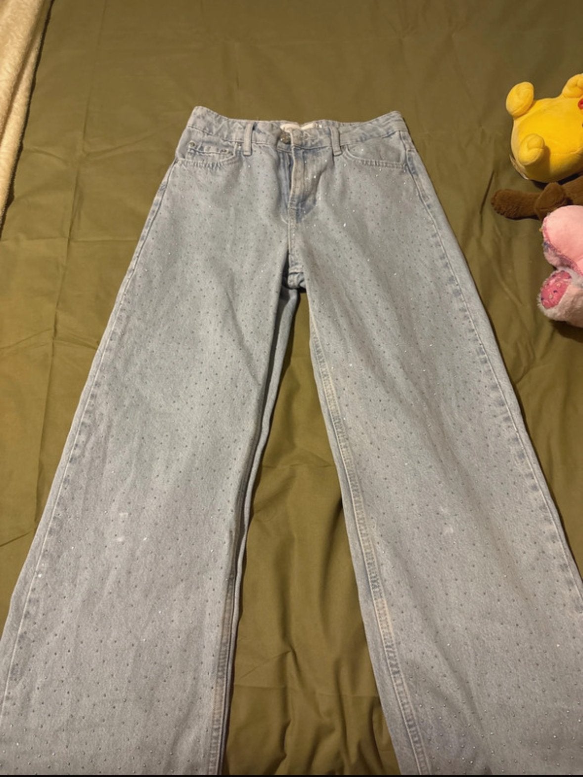Glittery denim jeans  Zo goed als nieuw, Kleding | Dames, Ophalen of Verzenden, Zo goed als nieuw, Blauw, W27 (confectie 34) of kleiner