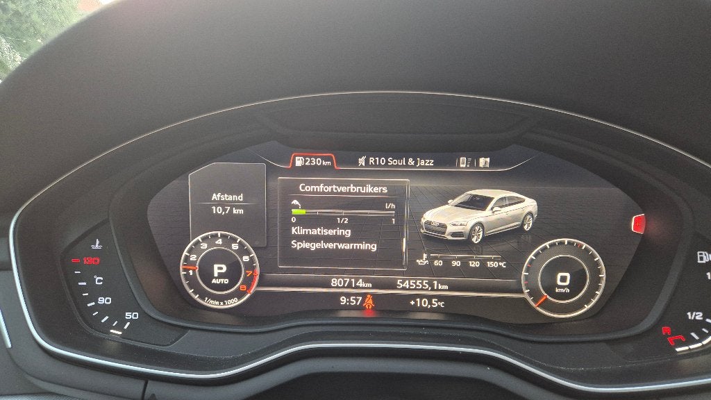 Audi A5 45 Tfsi 245pk S Tronic 2019, 80714km, prijs E 22500, Auto's, Zwart, 4 cilinders, 1984 cc, 4 stoelen