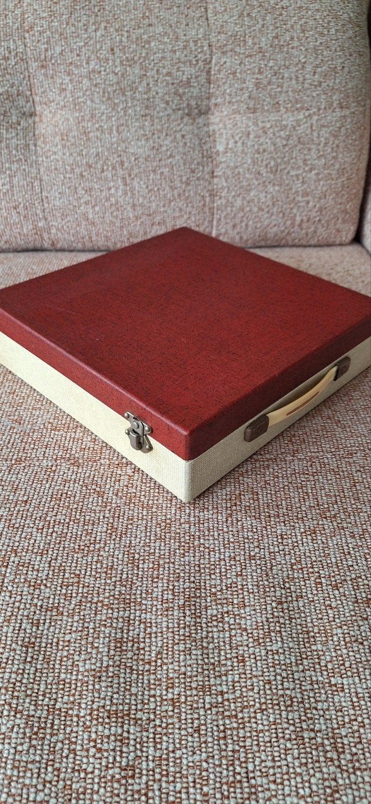 Retro platenkoffer, Ophalen of Verzenden, Huis en Inrichting