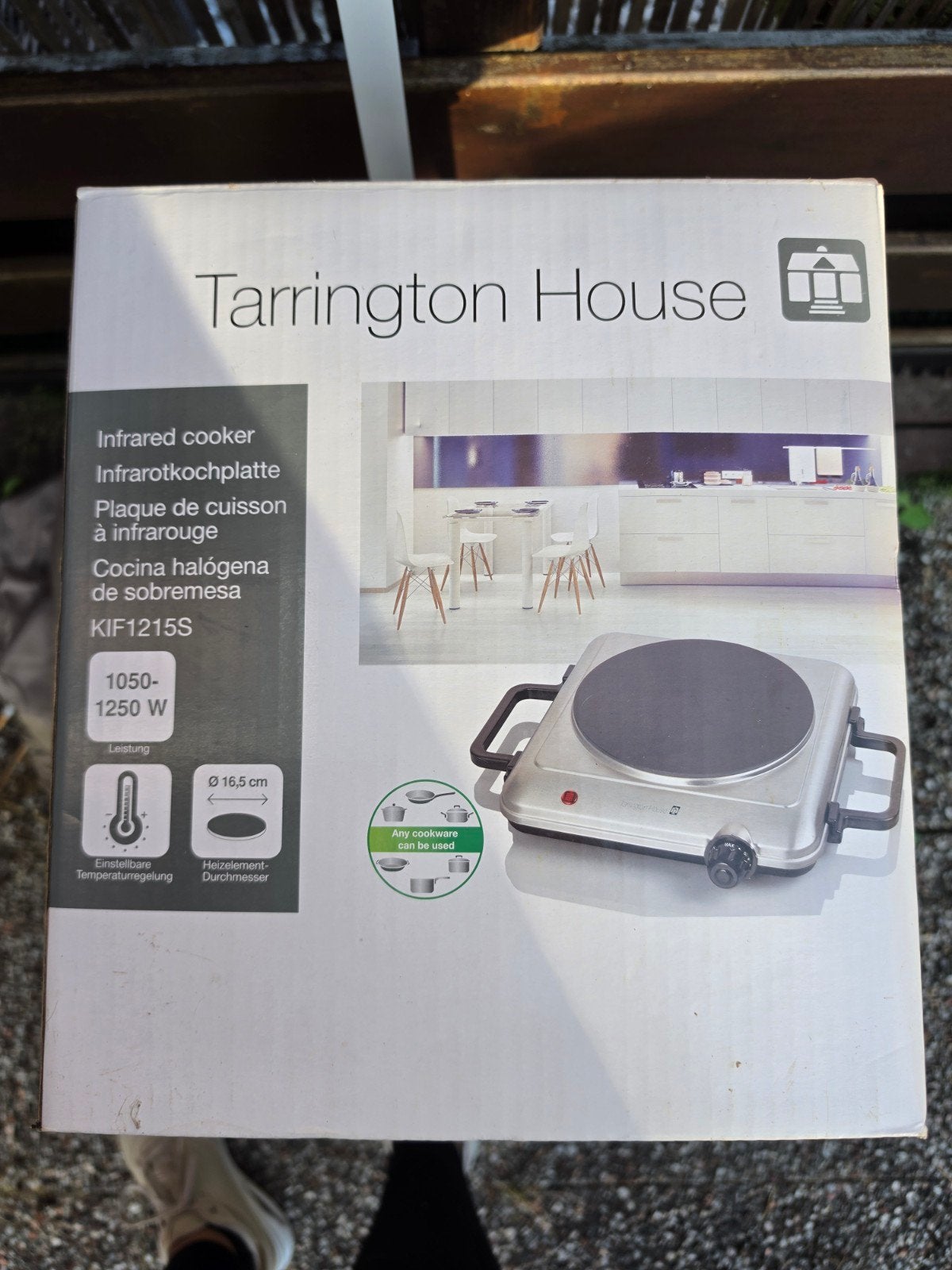 Tarrington House Infrarood Kookplaat KIF1215S, Ophalen, 3 kookzones of minder, Zo goed als nieuw, Vrijstaand