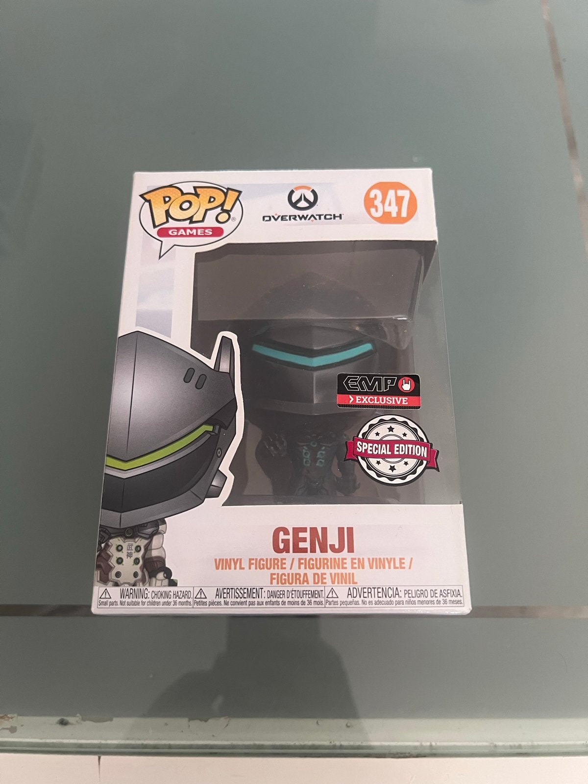 Funko Pop Genji 347 Overwatch EMP Exclusive Special Edition, Ophalen of Verzenden, Zo goed als nieuw