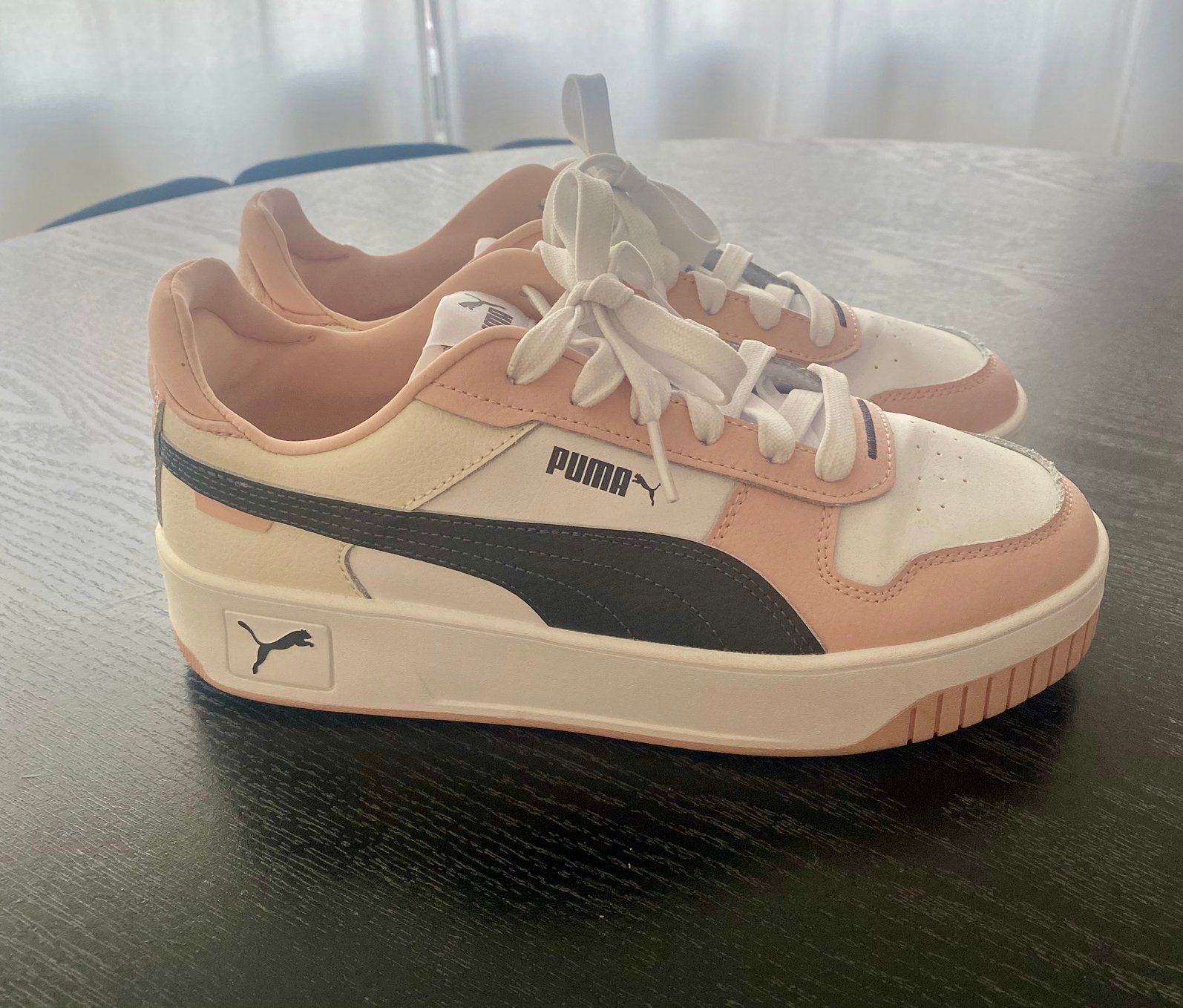 Puma Carina Street sneakers maat 40, Ophalen of Verzenden, Zo goed als nieuw, Wit, Sneakers of Gympen