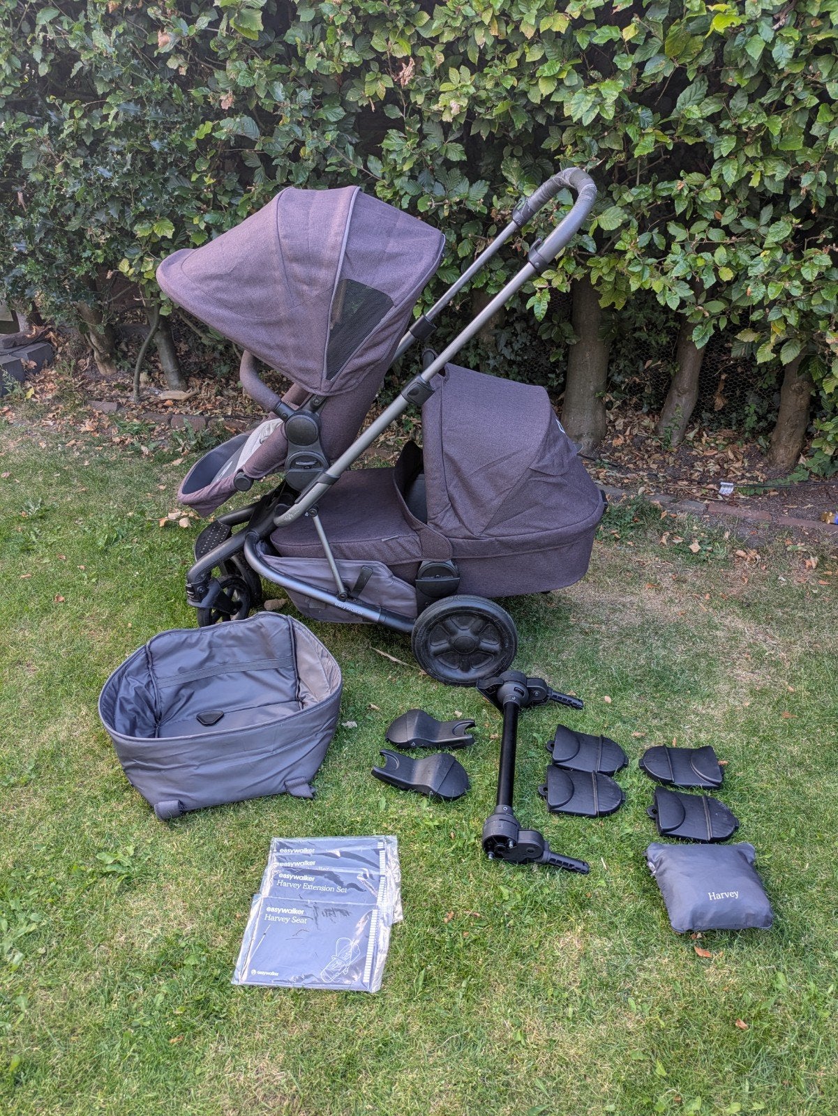 Easywalker duowagen, Kinderen en Baby's, Kinderwagens en Combinaties, Gebruikt, Verstelbare duwstang, Ophalen, Kinderwagen