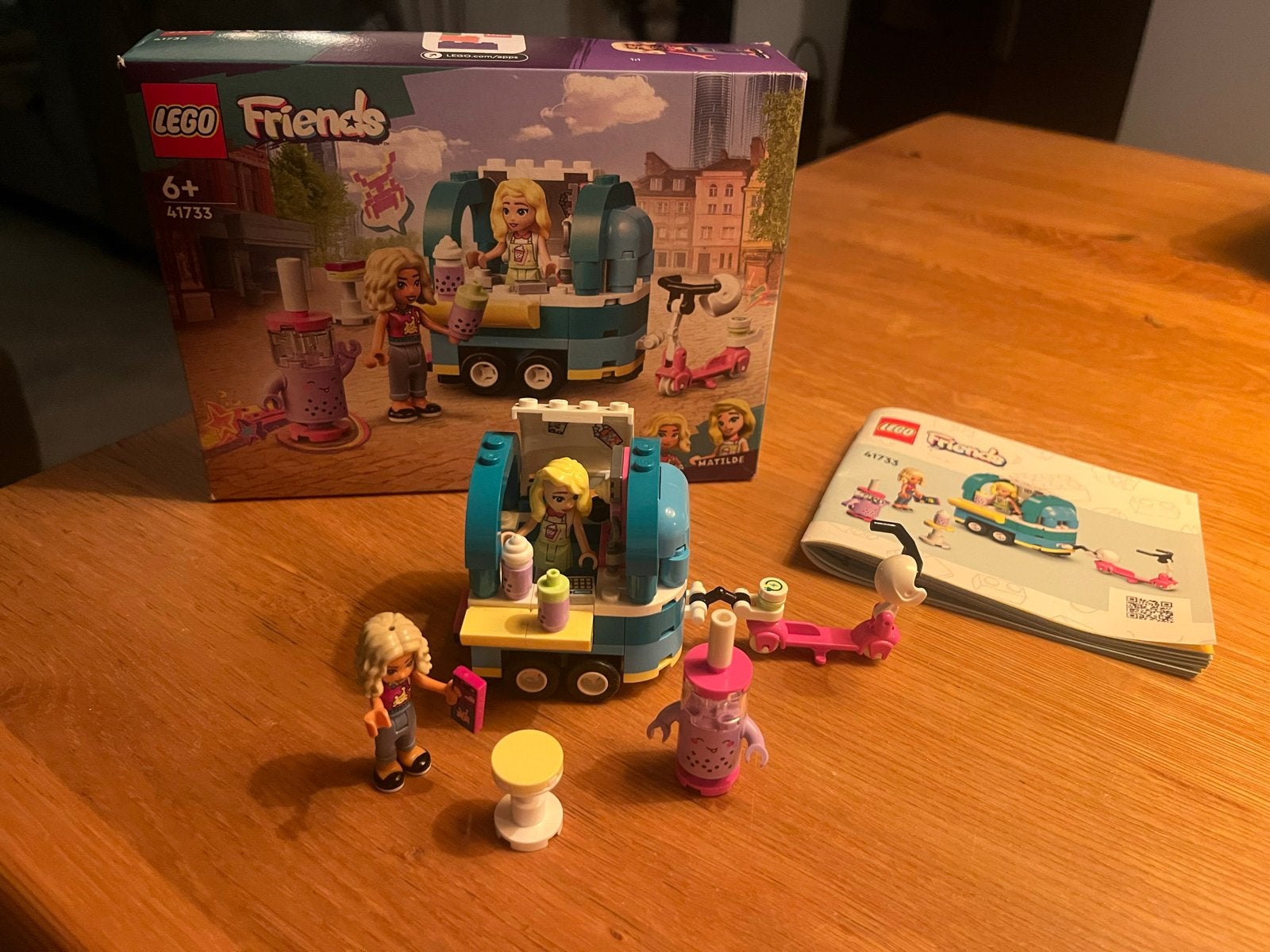 Lego Friends 41733 Mobiele Bubble Tea Bar, Ophalen of Verzenden, Zo goed als nieuw, Overige merken