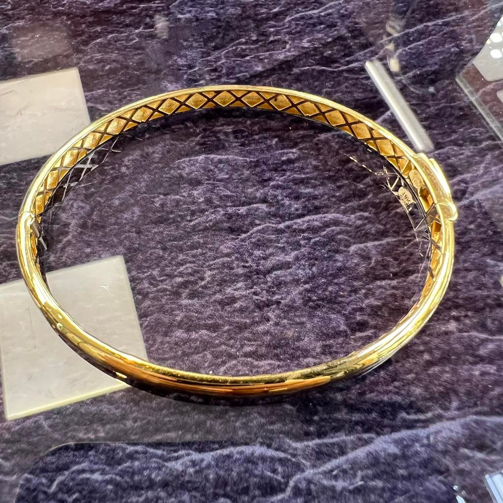 18 karaat gouden slavenarmband prachtig model, Ophalen of Verzenden, Zo goed als nieuw, Goud