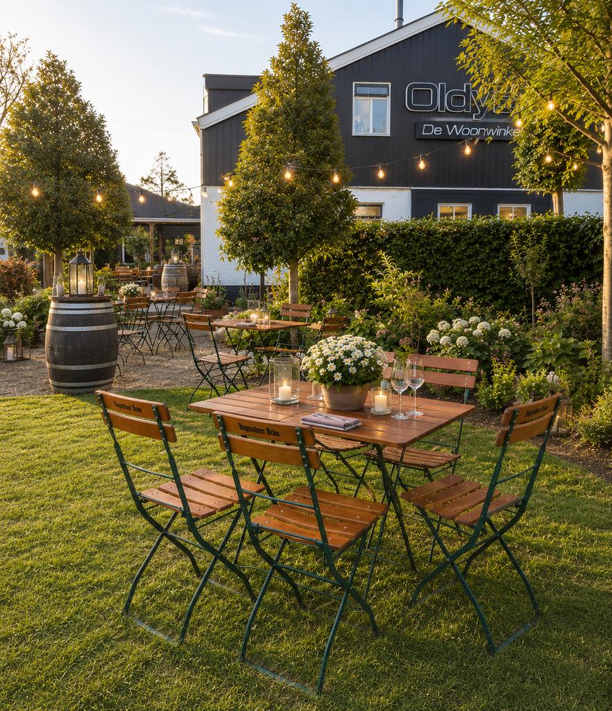 Bistro set | Buiten tafel | Tuinset | Tafel + stoelen partij, Ophalen, Gebruikt, Overige materialen, 2 zitplaatsen