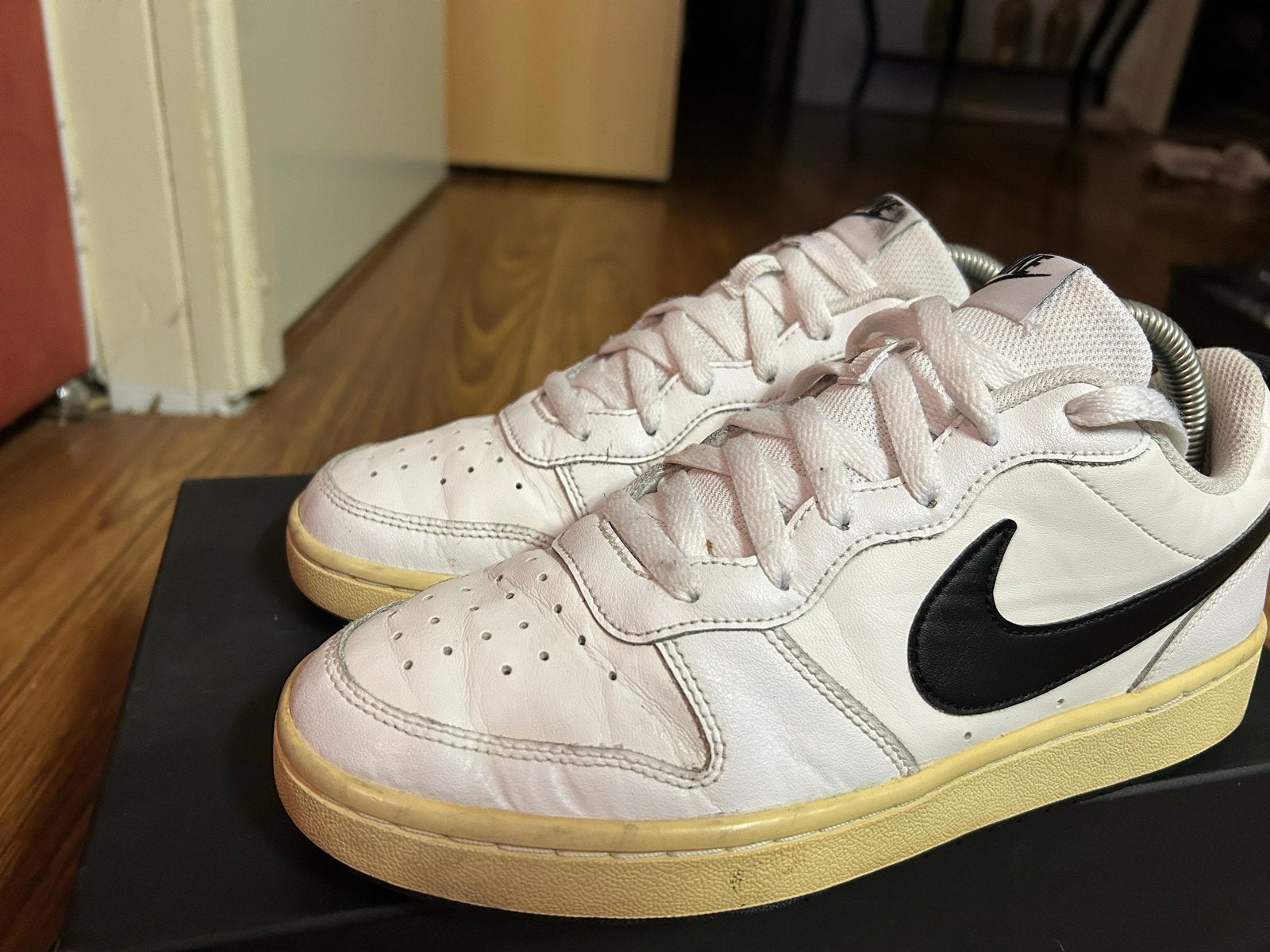 Nike Court Borough Low 2 Sneakers - Maat 40, Wit, Ophalen of Verzenden, Sneakers of Gympen, Gedragen