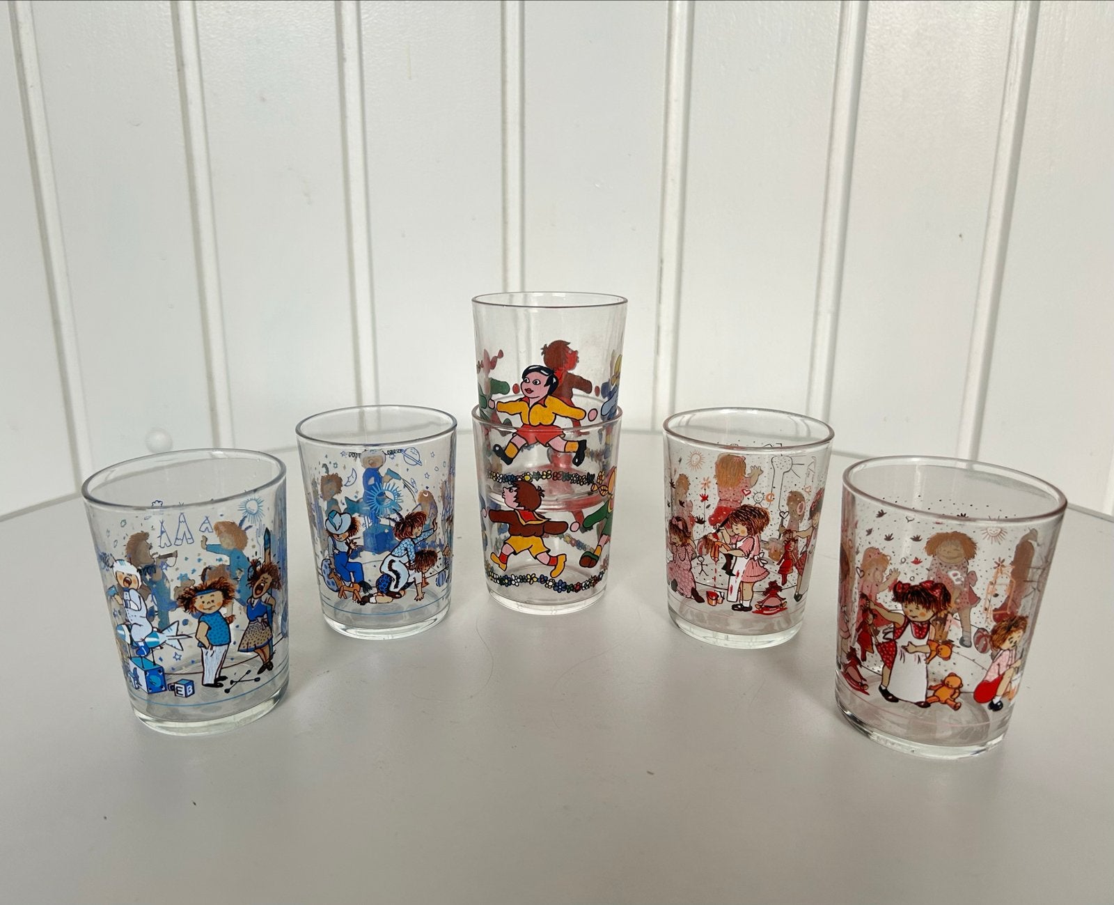 Leuke set kinderglaasjes, Ophalen of Verzenden
