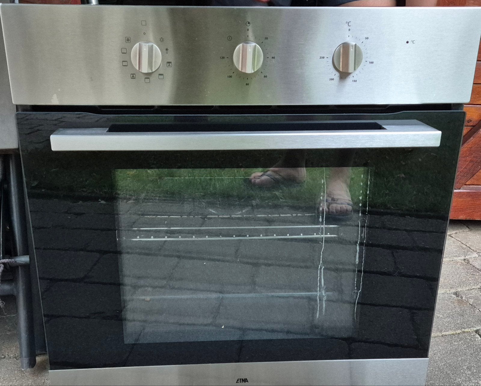 ETNA OM 165rvs Inbouw Oven, Ophalen, Gebruikt, Hete lucht, Heteluchtoven