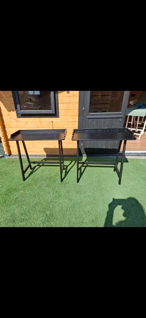 2 side tables of bijzet tafels, Ophalen of Verzenden, Rond, Minder dan 55 cm, 45 tot 60 cm