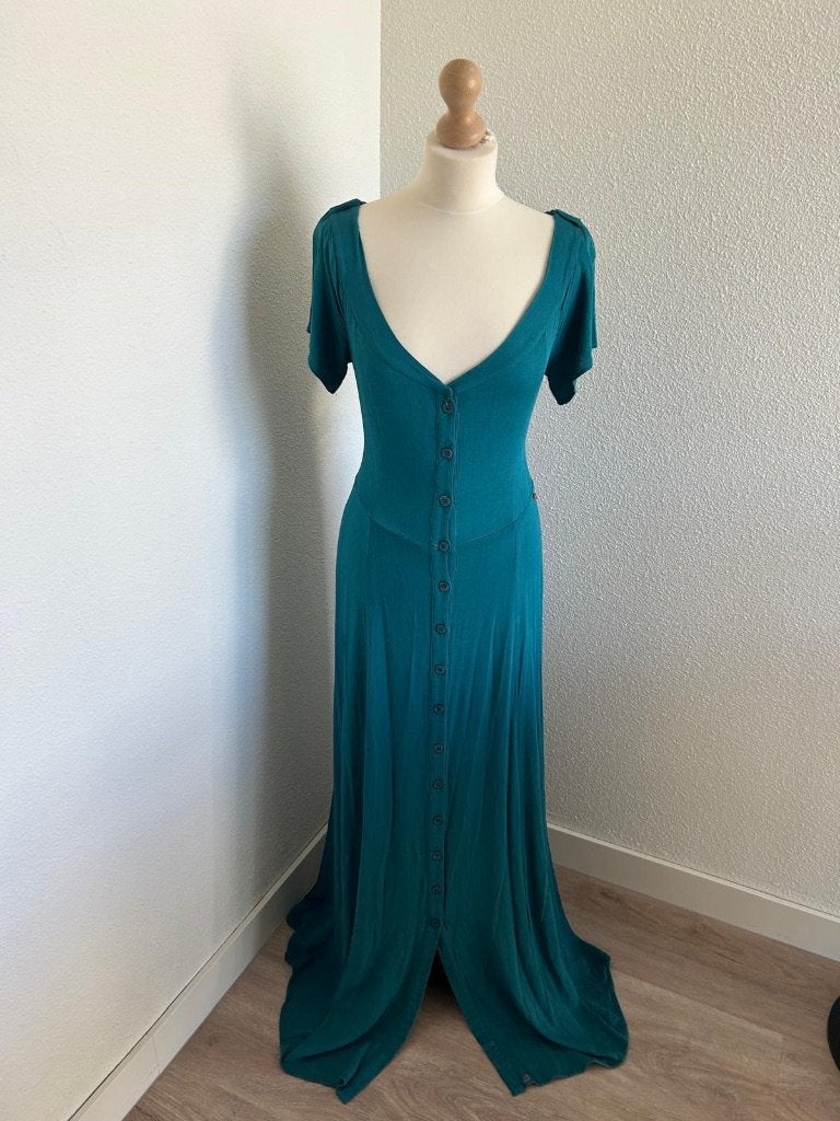 Fabienne Chapot maat L Amy dress turquoise groen 1, Maat 42/44 (L), Ophalen of Verzenden, Zo goed als nieuw, Fabienne Chapot