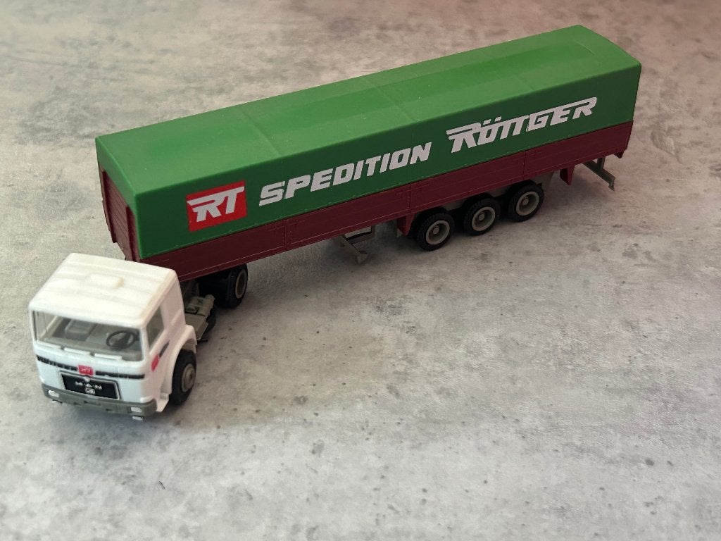 Herpa 1:87 MAN F90 Spedition Rottger, Ophalen of Verzenden, Zo goed als nieuw, Bus of Vrachtwagen, Herpa
