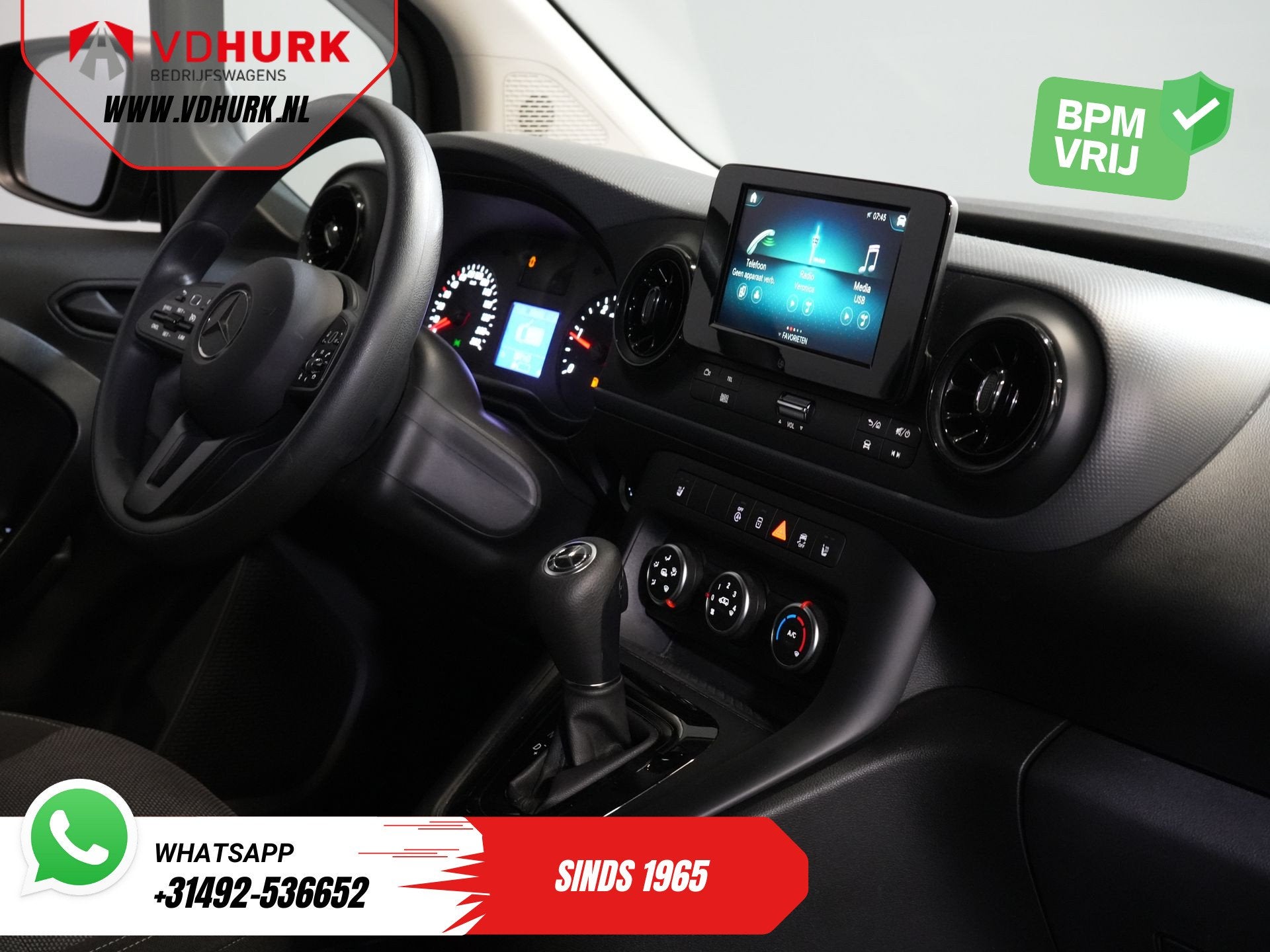 Mercedes-Benz Citan 110 CDI Aut. Stoelverw/ Carplay/ Cruise/, Auto's, Bestelauto's, Stof, Gebruikt, 4 cilinders, Bedrijf