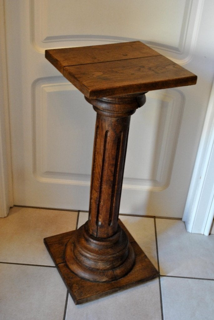 Console / bijzet tafeltje in eik, Ophalen