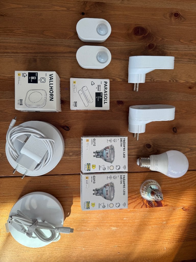 IKEA smart home HUB en E27 en GU10 spot, Verzenden, Zo goed als nieuw