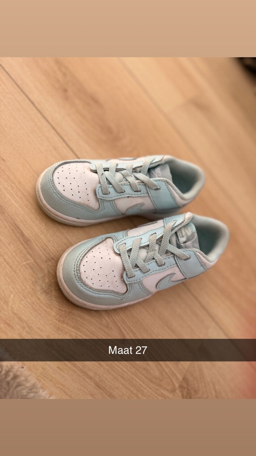 Nike Dunk Low baby sneakers maat 27, Ophalen, Gebruikt, Jongen of Meisje, Schoenen