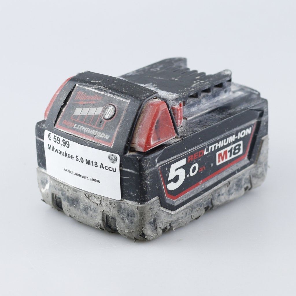 Milwaukee 5.0 M18 Accu, Milwaukee, Gebruikt, Support@milwaukee.com, Milwaukee Electric Tool Corporation, 13135 W. 
Lisbon Road, Brookfield, WI 53005
USA