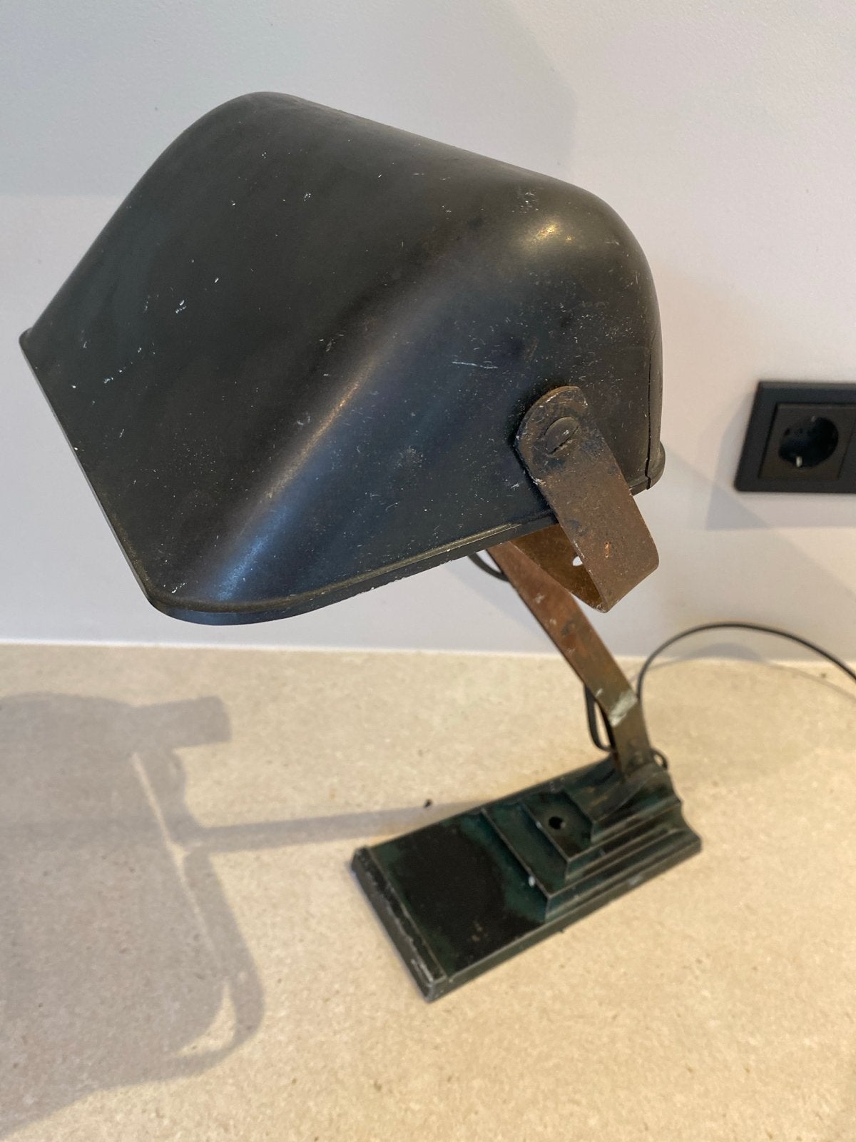 Vintage ERPE bureaulamp - Industriële stijl, Antiek en Kunst, Ophalen of Verzenden