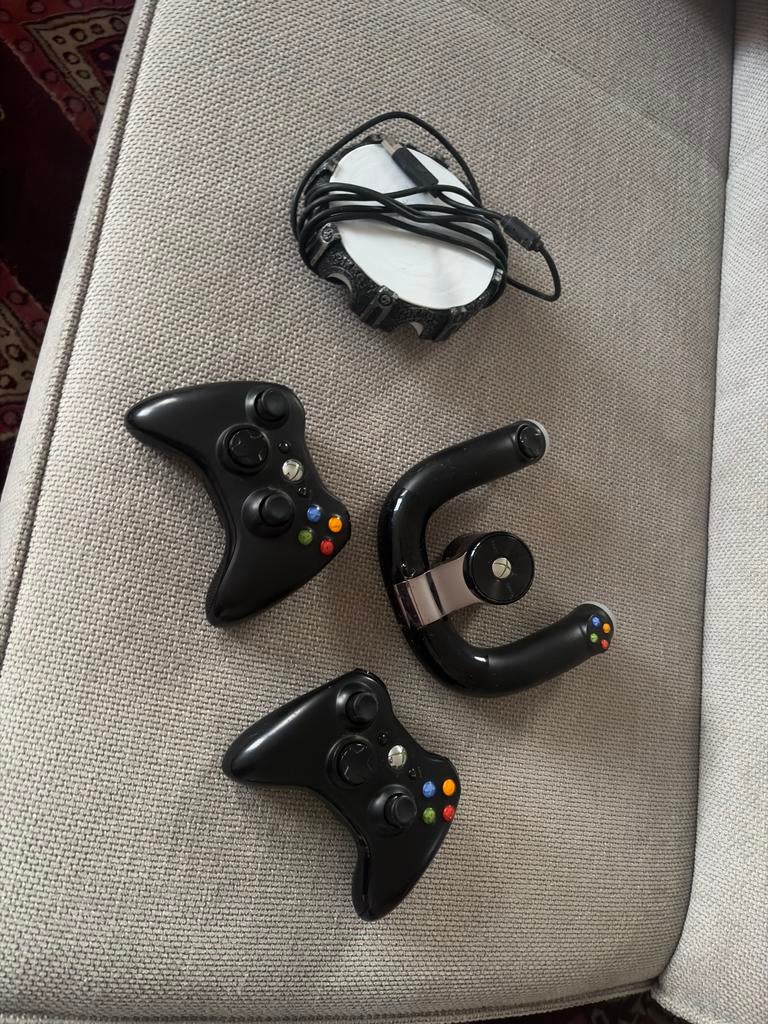 Xbox 360 Controllers, Stuur en Games Bundel, Ophalen, Gebruikt, Overige typen, Xbox 360