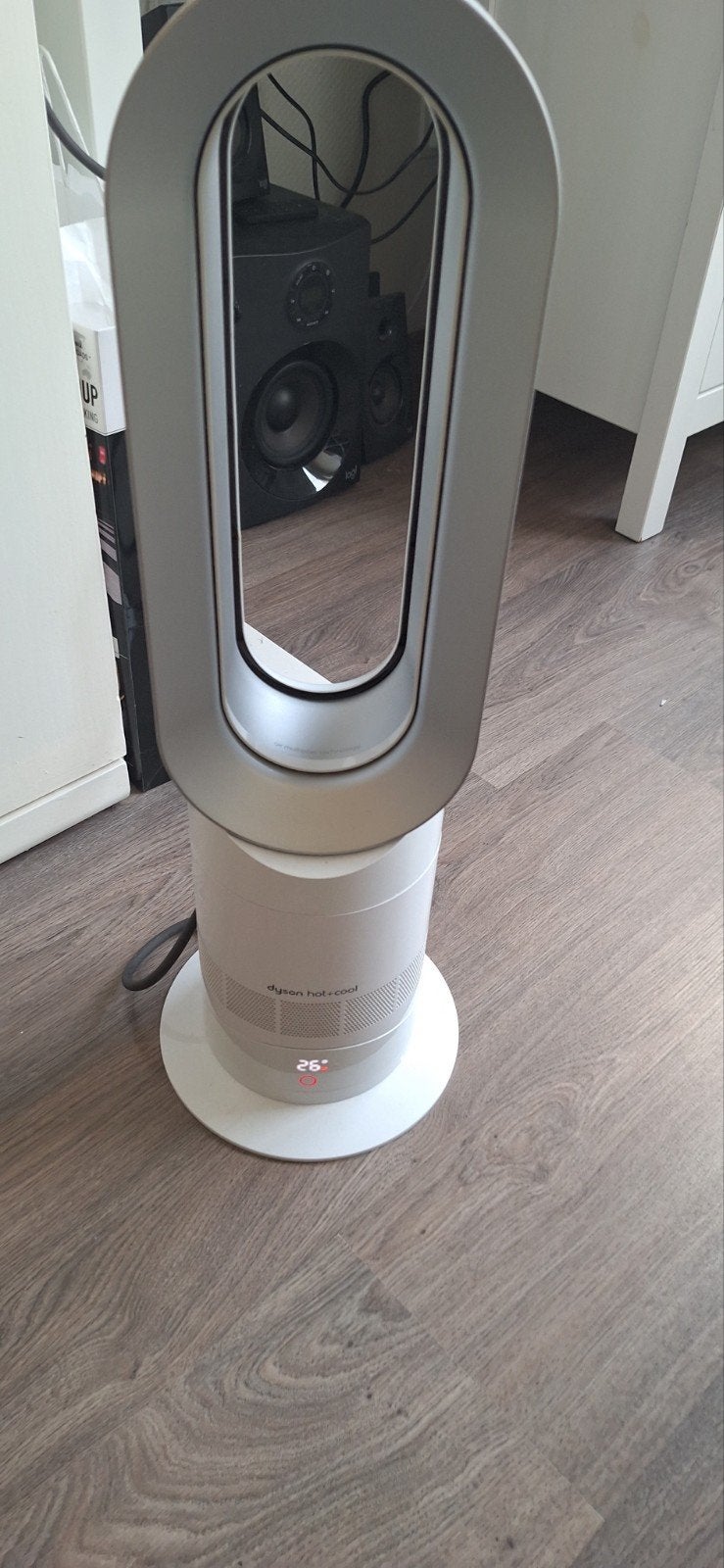 Dyson AM09 Hot+Cool Ventilator & Verwarming - Zo goed als ni, Witgoed en Apparatuur, Ventilatoren, Ophalen of Verzenden, Ventilator met afstandsbediening