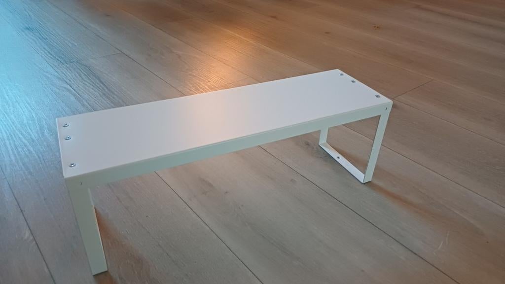 IKEA Variëra plankinzet 45.5x14x16 cm, IKEA, Ophalen of Verzenden, Metaal, Wit