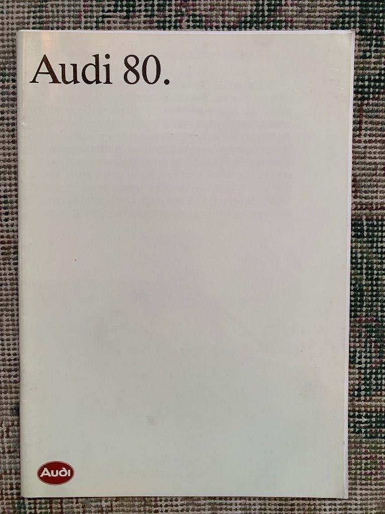 Nederlandse brochure Audi 80 1989 nieuw!, Nieuw, Ophalen of Verzenden, Audi, Audi
