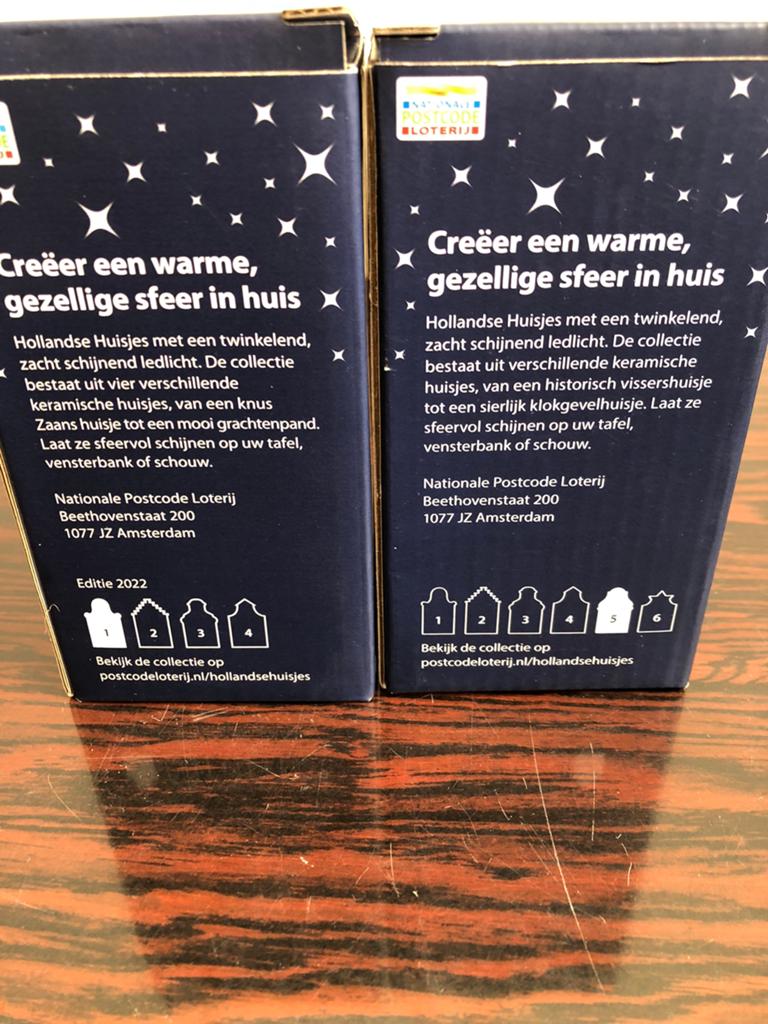 Postcodeloterij huisjes nummer 1-5 NIEUW, Ophalen of Verzenden, Nieuw