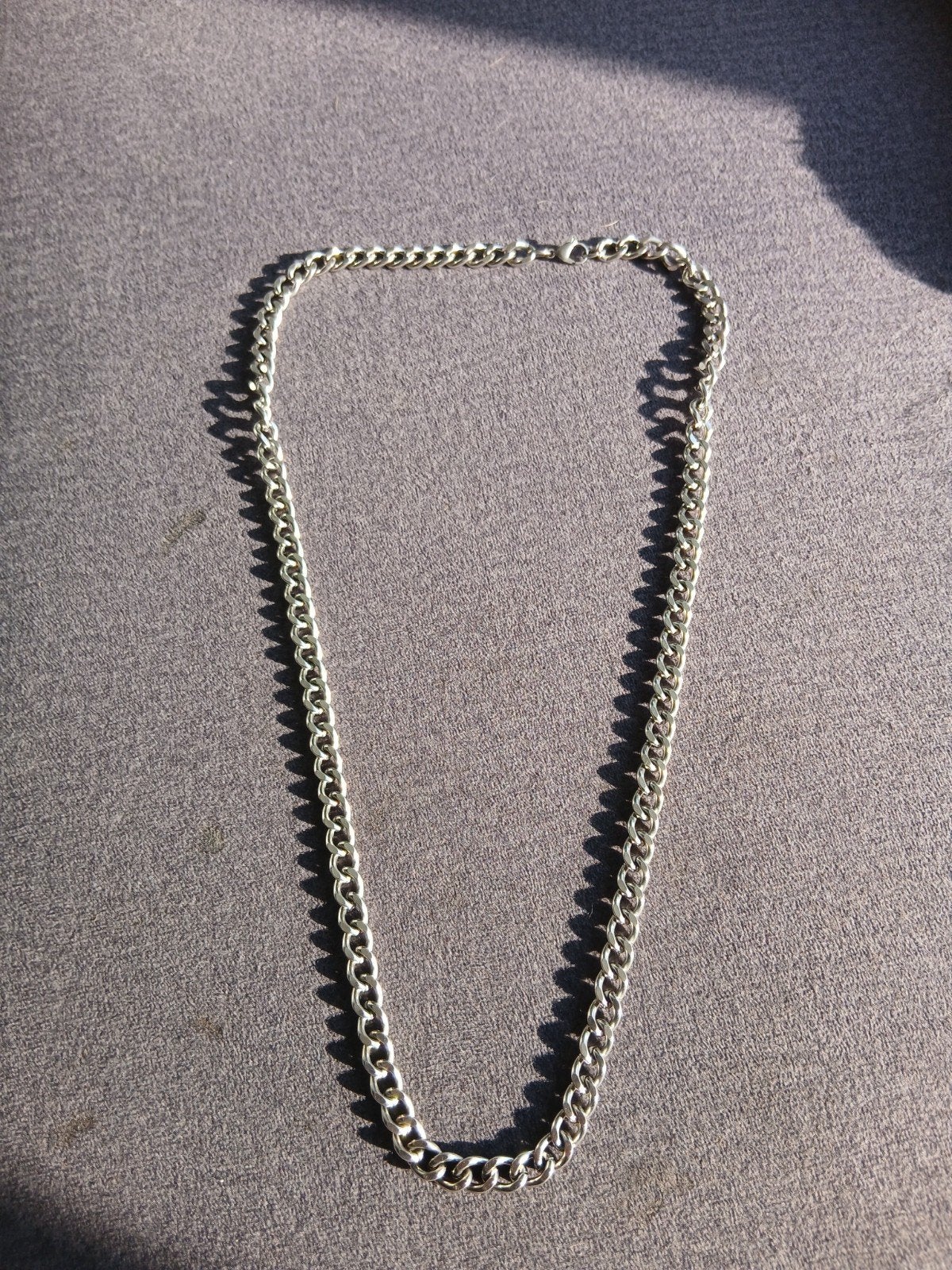 Nieuwe Edelstalen Ketting - 60 cm lang, 6 mm breed, Ophalen of Verzenden, Nieuw, Zilver, Overige materialen