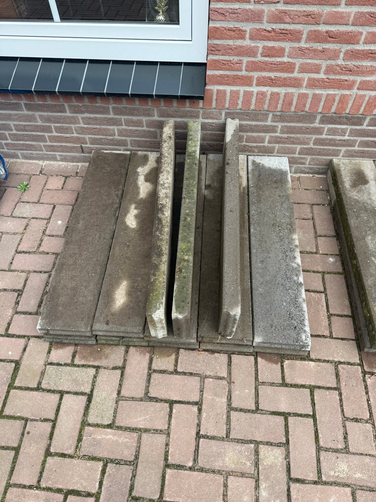 13 opsluitbanden 99,5 x 6 x 20 cm en 2 stuk ingekort, Ophalen, Gebruikt, Overige typen, Minder dan 25 cm