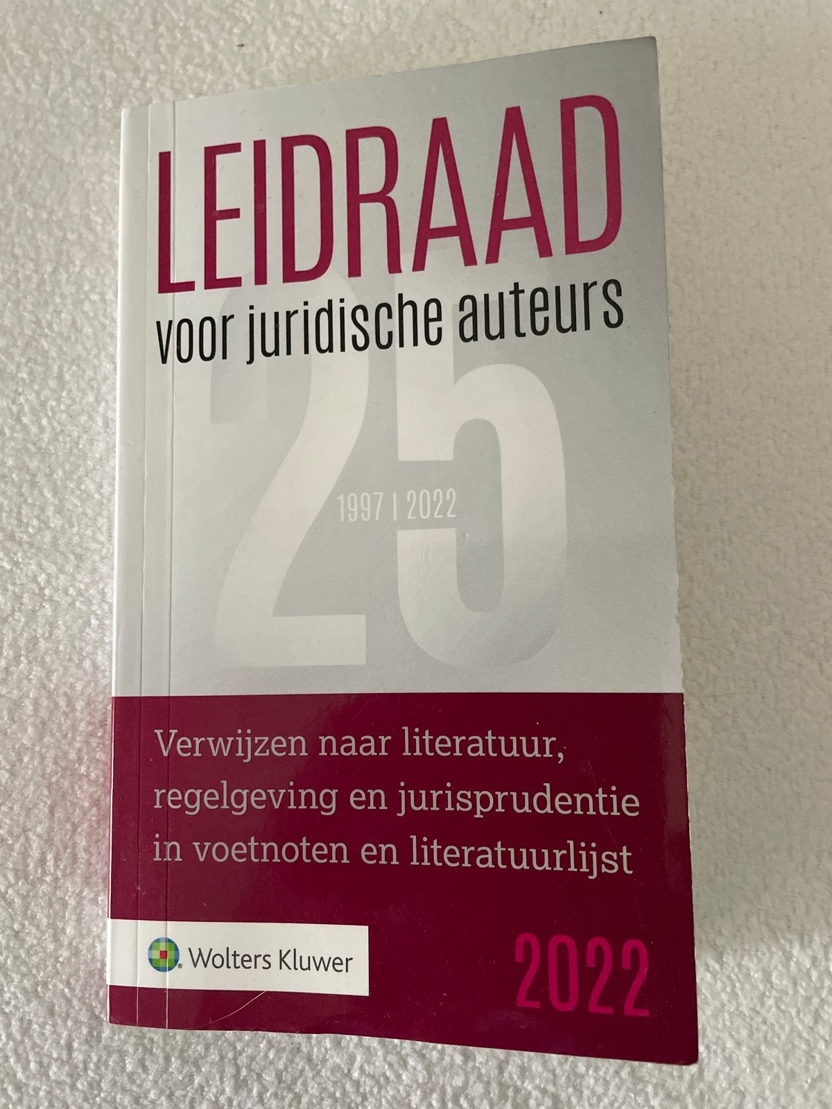 Leidraad voor juridische auteurs 2022 - Wolters Kluwer, Ophalen of Verzenden, Gamma, Zo goed als nieuw, HBO