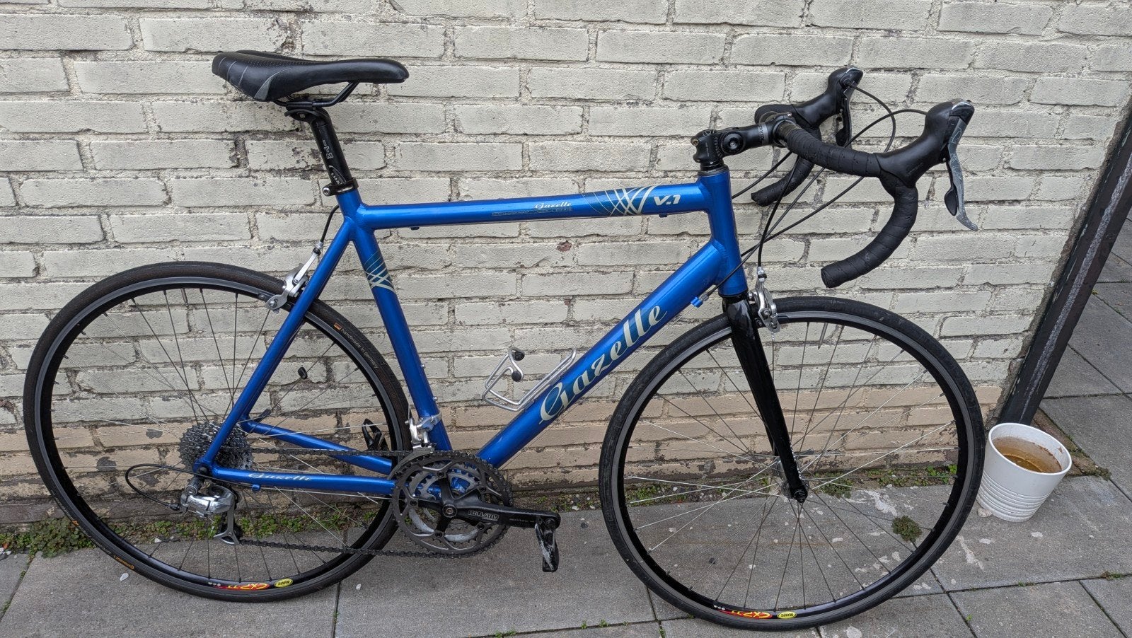 Gazelle V1 racefiets - Shimano Tiagra/105 - Blauw, Fietsen en Brommers, Ophalen, 28 inch, Gebruikt, Aluminium