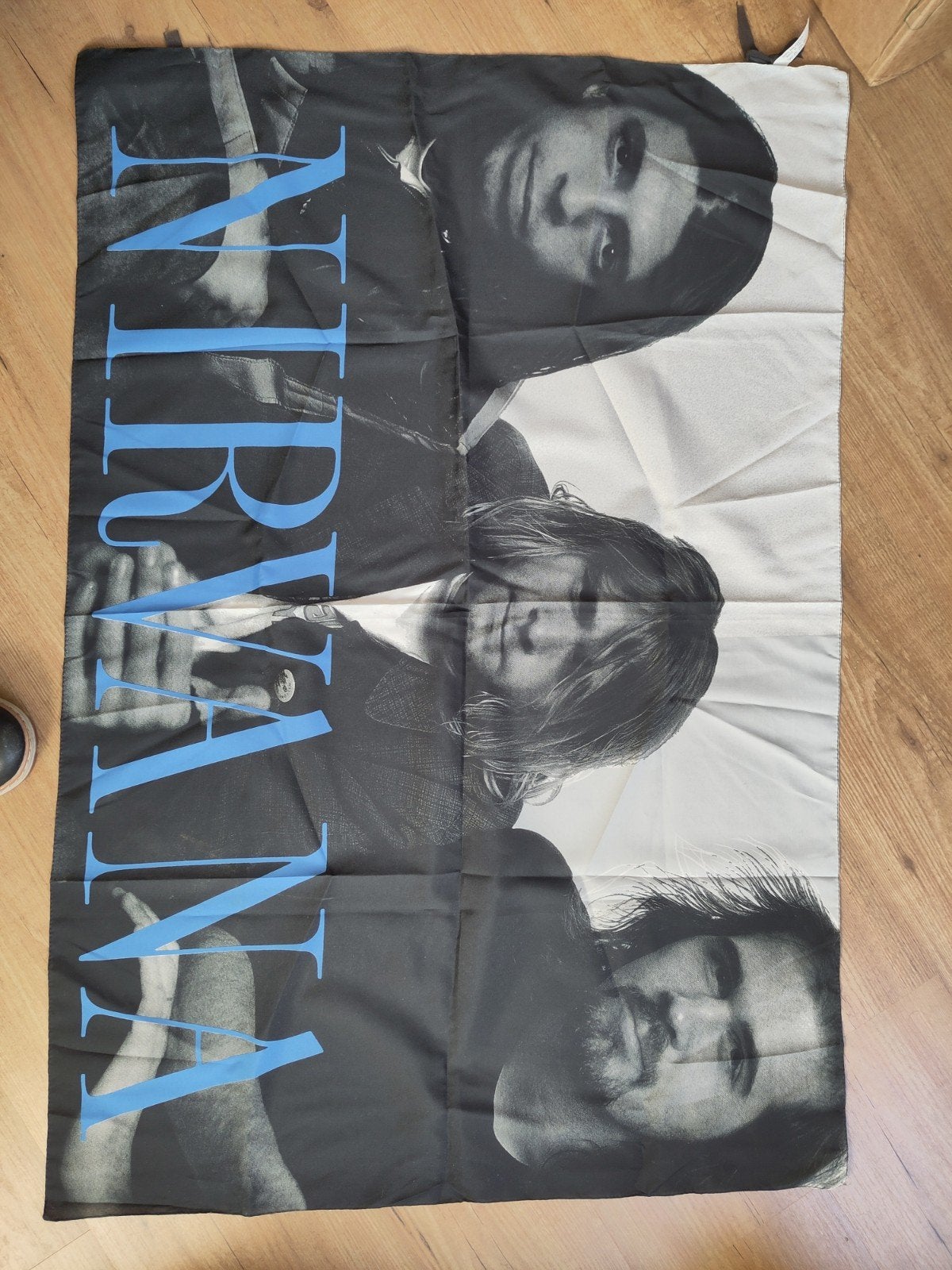Nirvana vlag jaren '90, Ophalen of Verzenden, Zo goed als nieuw, Poster, Artwork of Schilderij