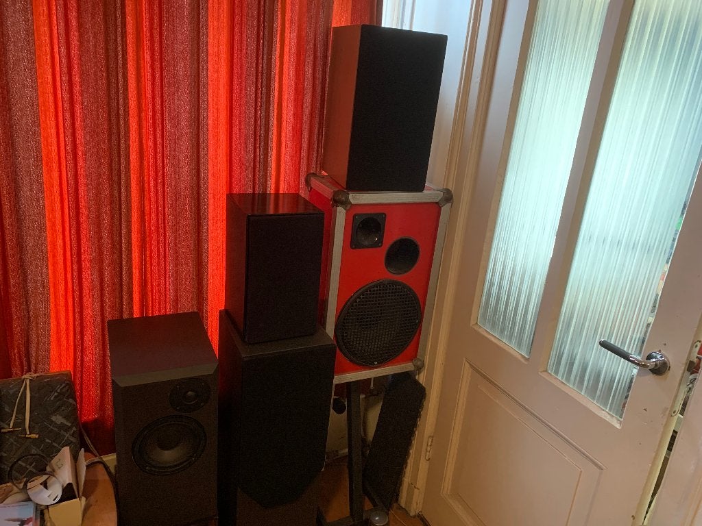 Speakers, speakers en meer speakers! Zelfbouw High-End., Stereo speakers, Gebruikt, 60 tot 120 watt, Ophalen