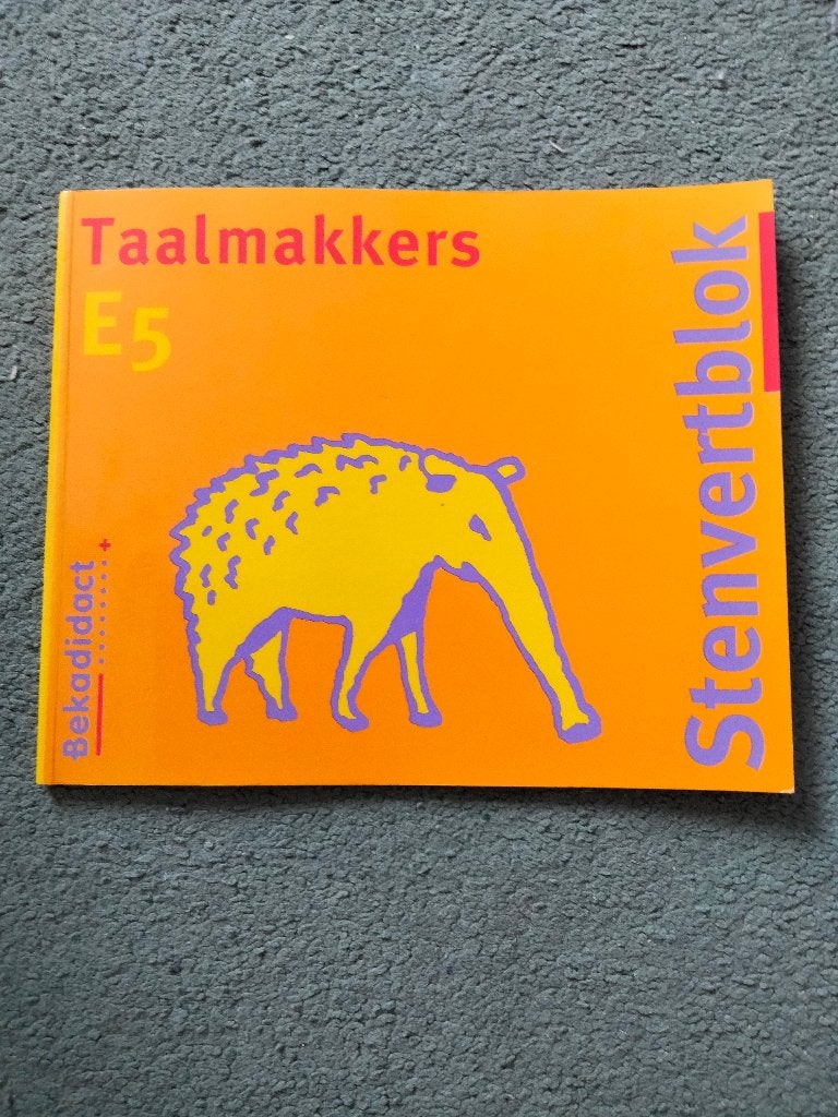 Taalmakkers E5 Stenvertblok - Bekadidact, Bekadidact, Nederlands, Overige niveaus, Ophalen