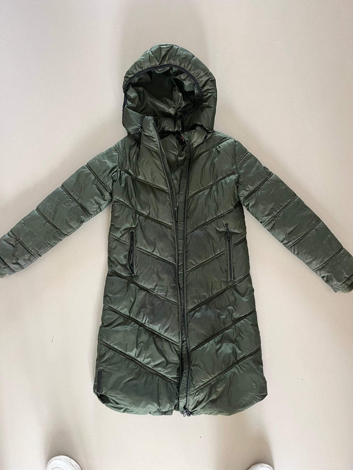 Covalliero Lange Winterjas Green mt 164/1, Overige merken, Ophalen of Verzenden, Zo goed als nieuw, Bovenkleding